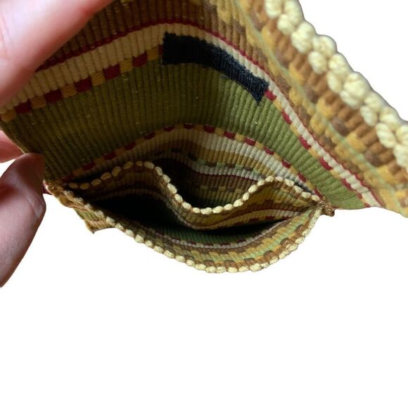 Woven Tapestry Fabric Shoulder Bag Cross Body Purse - Picture 3 of 9